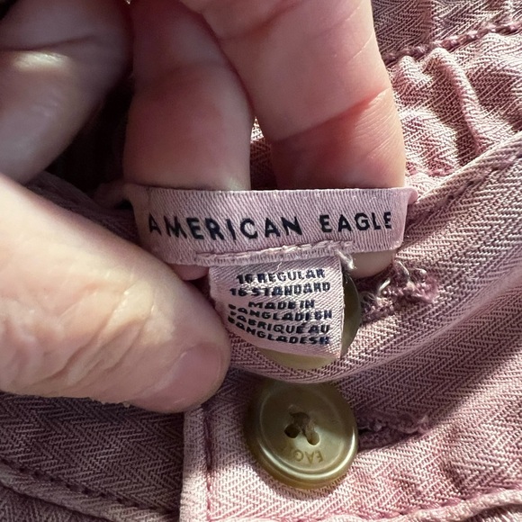 American Eagle Outfitters Pink Lightweight Jeans Gathered Back Waist - 16 - Picture 4 of 7